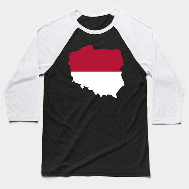 Poland Baseball T-Shirt by Designzz